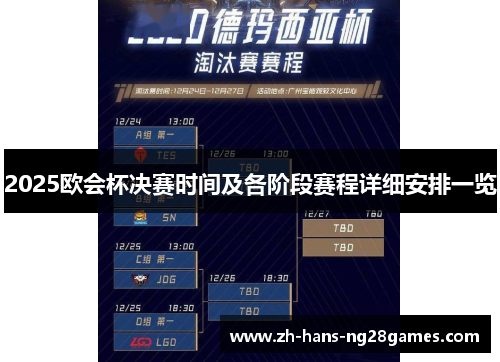 2025欧会杯决赛时间及各阶段赛程详细安排一览